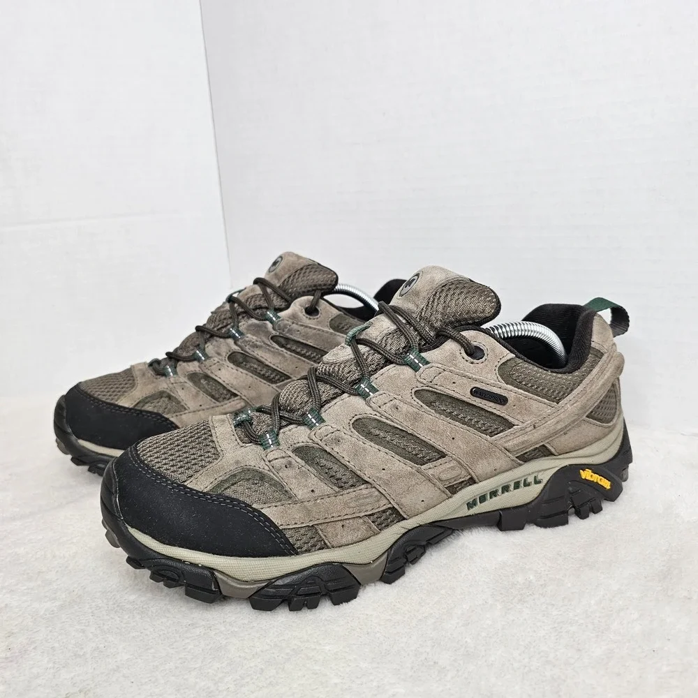 Merrell Moab 2 Vent Hiking Shoes Walnut Mens Size 11.5 Suede Mesh Vibram Sole